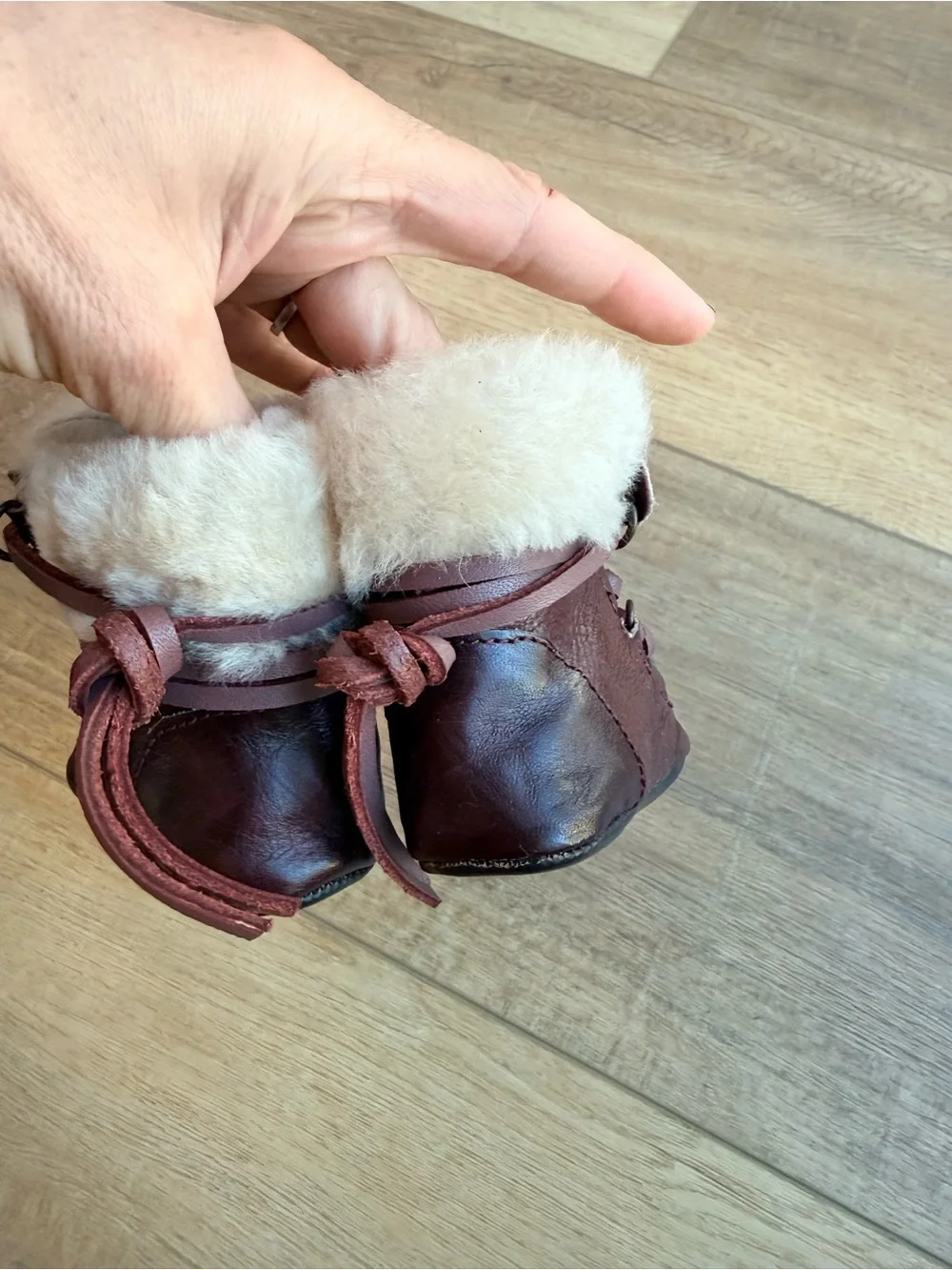 Leather Norway baby shoes